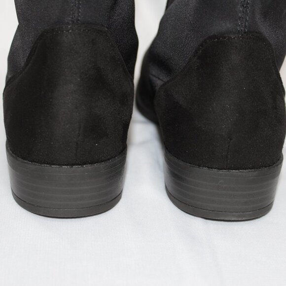 NWOT ASOS Suede Black Ankle Sock Boots - Picture 6 of 12